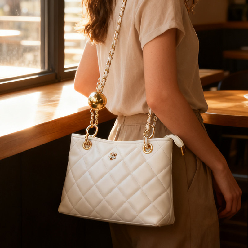 芙利卡2025新款香风单肩托特链条复古通勤大容量斜挎包腋下女包包,淘宝优惠券,粉丝福利购,淘宝优惠卷