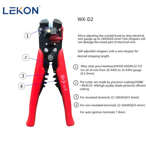 极速wire Stripper clamp adjustable stripping length wire and - 图0