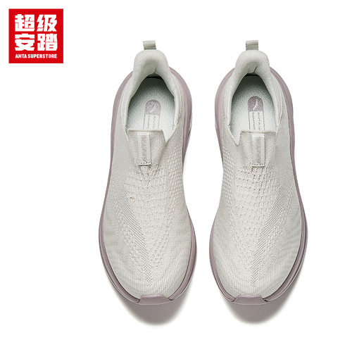 超级安踏速穿鞋 | 女款健步鞋妈妈软底运动鞋一脚蹬122547723U - 图1