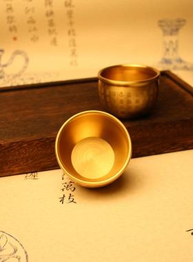 新款直销黄铜聚宝盆百福缸小铜器金属纯铜招米铜摆件铜工艺品会销