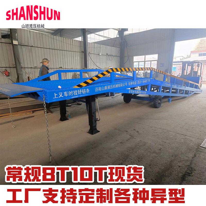 移动式登车桥叉车坡道货车装柜神器厂家10吨斜坡集装箱装卸货平台 - 图1