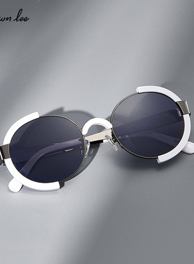 【CC镜】Shawnlee2026年新款金属圆框潮流太阳眼镜百搭俏皮墨镜女