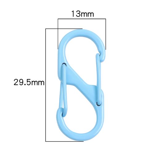 双头钥匙扣户外露营登山扣背包挂扣彩色快挂扣挂件随身双向快挂钩 - 图3