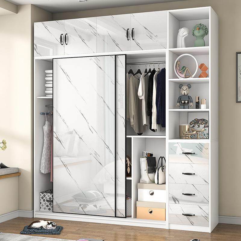 门新款推拉衣柜出约家用卧室租房PNY用衣橱现代简木质小户型收纳,淘宝优惠券,粉丝福利购,淘宝优惠卷