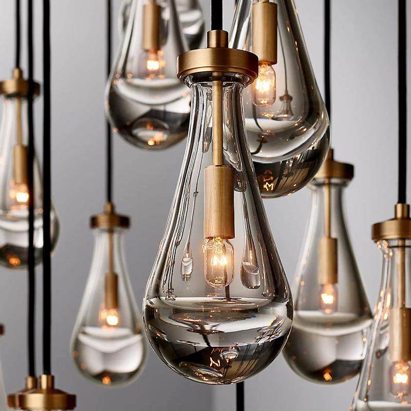 直销新款全铜轻涩水晶吊灯卧室床头水滴吊灯客厅餐厅吧台现代简约,淘宝优惠券,粉丝福利购,淘宝优惠卷