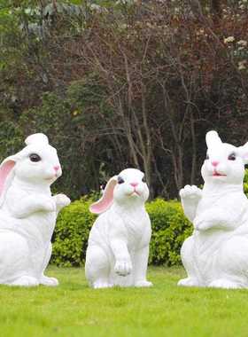 新款直销户外园林景观小品仿真动物玻璃钢雕塑花园庭院幼儿园装饰