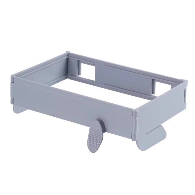 Foldable garbage rack household cabinet door