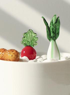 创意手作家居水果摆件蔬菜小摆件迷你桌面摆件居家客厅装饰摆件