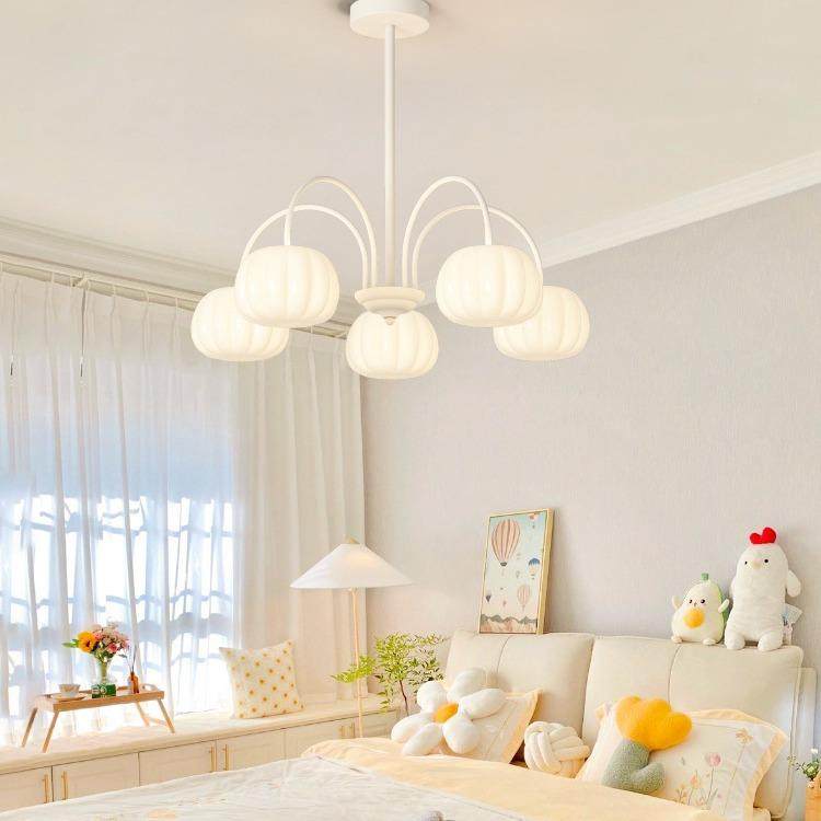 客厅灯现代简灯约奶油风吊全谱护眼卧室南灯LM043网光红瓜中山灯,淘宝优惠券,粉丝福利购,淘宝优惠卷