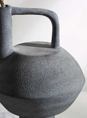 复古做旧日式侘寂风摆件陶瓷工艺饰品样板间客厅桌面新中式装饰品