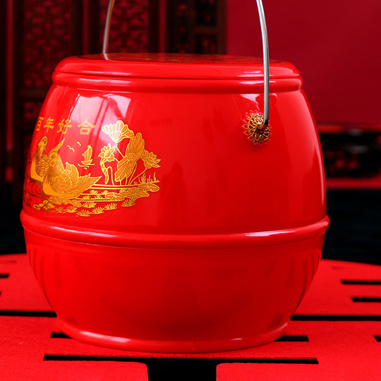 Descendants Bucket Wedding Ornaments Red 