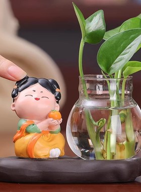 唐仕女可爱桌面房间家居装饰品摆件客厅茶桌办公室博古架创意摆设