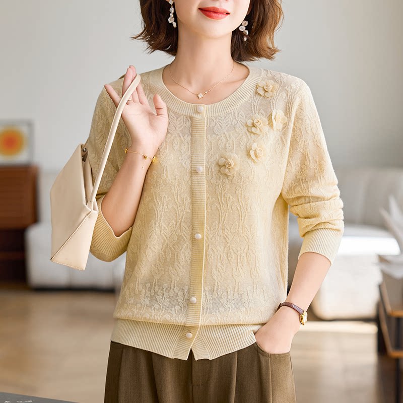 【所有女生的衣橱直播间】妍影妈妈秋装长袖针织衫