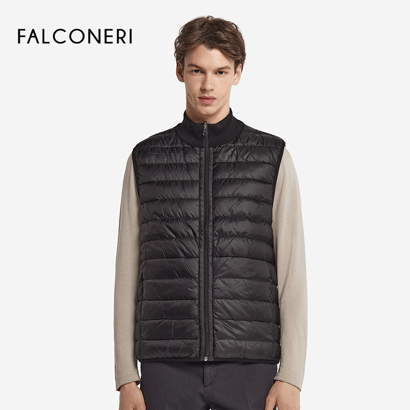 【季末折扣】FALCONERI男双面羽绒马甲背心含羊绒羽绒服UCC105G,淘宝优惠券,粉丝福利购,淘宝优惠卷