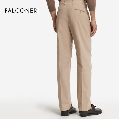 【秋冬新品】FALCONERI25年男时尚经典舒适高腰棉质休闲裤UPL0023 - 图1