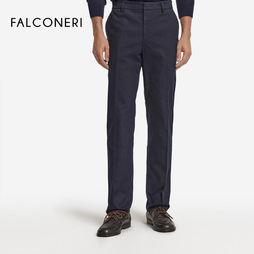 【秋冬新品】FALCONERI25年男时尚经典舒适高腰棉质休闲裤UPL0023 - 图2