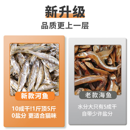 无盐小鱼干猫零食美毛靓毛磨牙洁齿猫咪零食猫吃鱼干成幼猫粮无盐 - 图3