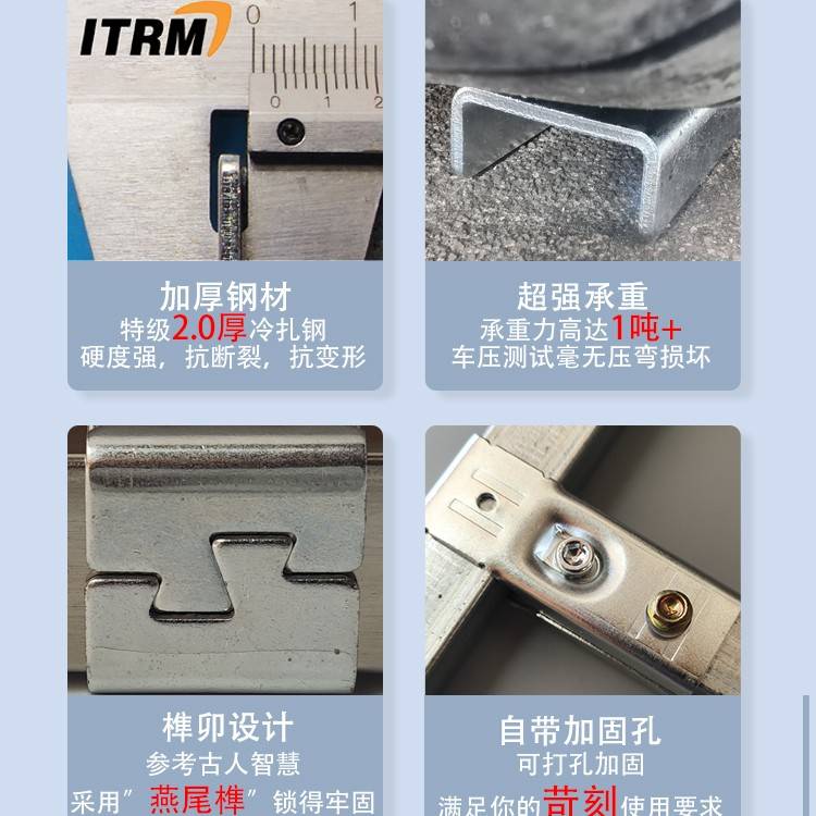 20x20方管连接件不锈钢管配件镀锌管接头免焊接卡扣固定货架夹具 - 图1