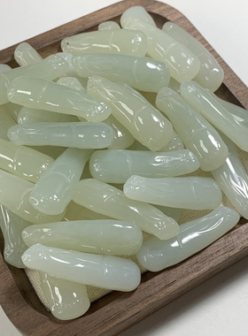 正品和田玉山料竹节玉坠吊坠节节高升寓意挂件男女款项链高级感