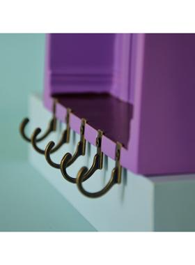 升级款原创老友记周边FRIENDS钥匙挂架玄关紫色覆古置物架