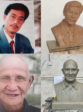 定制玻璃纤维铸铜胸像人物雕塑真人头像名医现代历史名整身彷铜肖