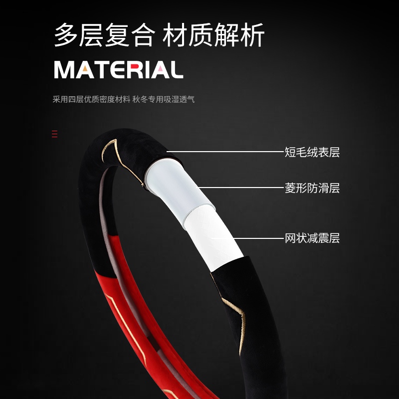 24款欧拉好猫专用方向盘套黑猫好猫gt闪电猫白猫冬季毛绒汽车把套