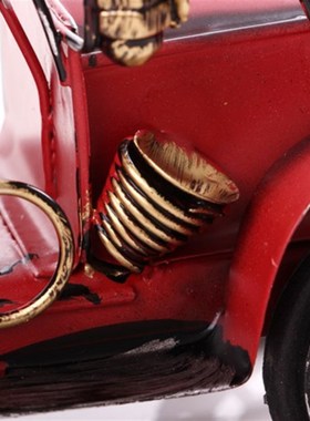 铁艺工艺品汽车老爷车模型摆件北欧家居客厅书房酒柜小装饰板摆设