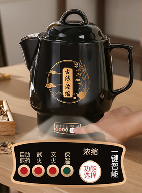 中医电砂锅电动中药电煎壶智能电子煎药壶全自动家用煲药中药壶