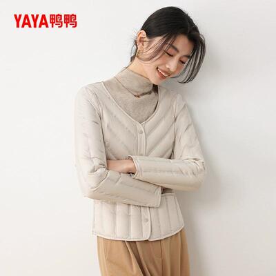 鸭鸭90绒秋冬季新款女装休闲时尚简约百搭保暖羽绒服YE5C600531A