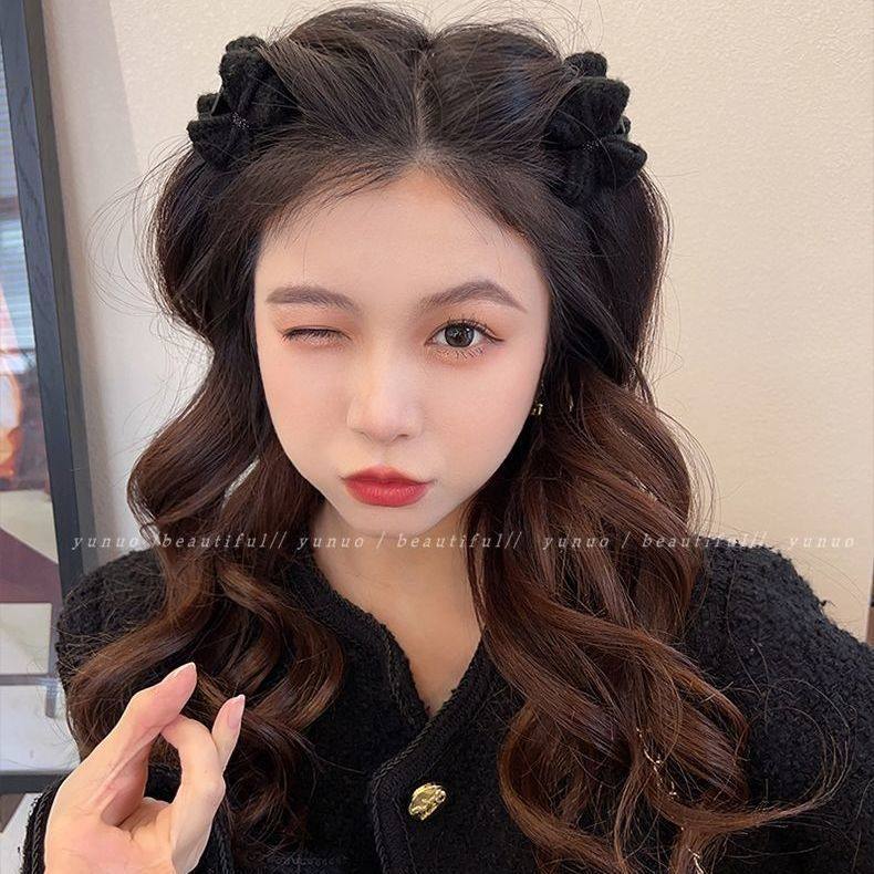 减龄小心机蝴蝶结夹子头饰发夹百搭圣诞抓夹刘海夹可爱发抓发饰,淘宝优惠券,粉丝福利购,淘宝优惠卷