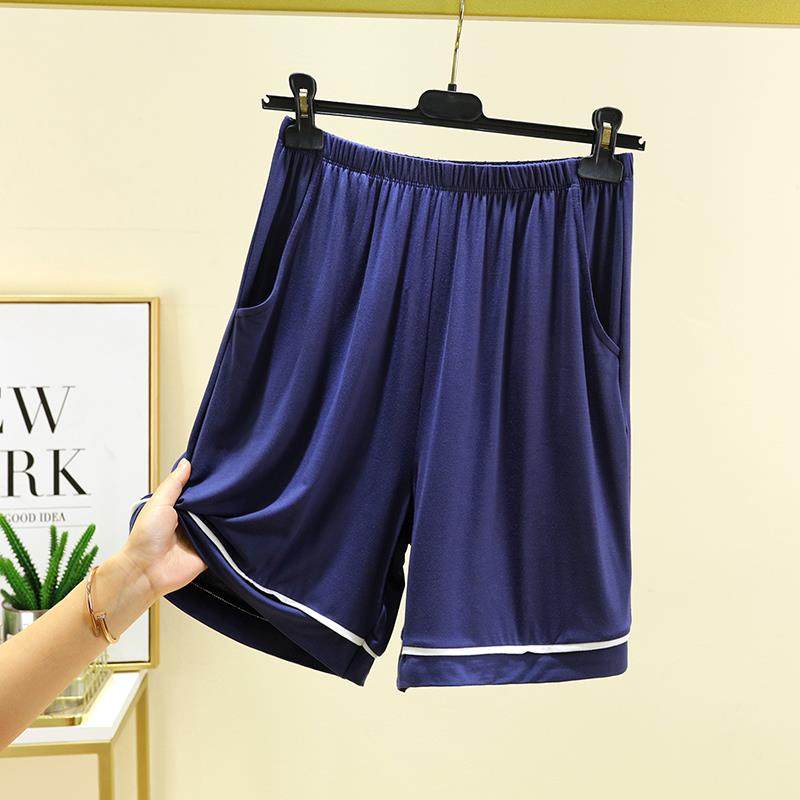 2024莫代尔男士睡裤宽松五分裤家居短裤大码带口袋休闲裤薄款夏季,淘宝优惠券,粉丝福利购,淘宝优惠卷