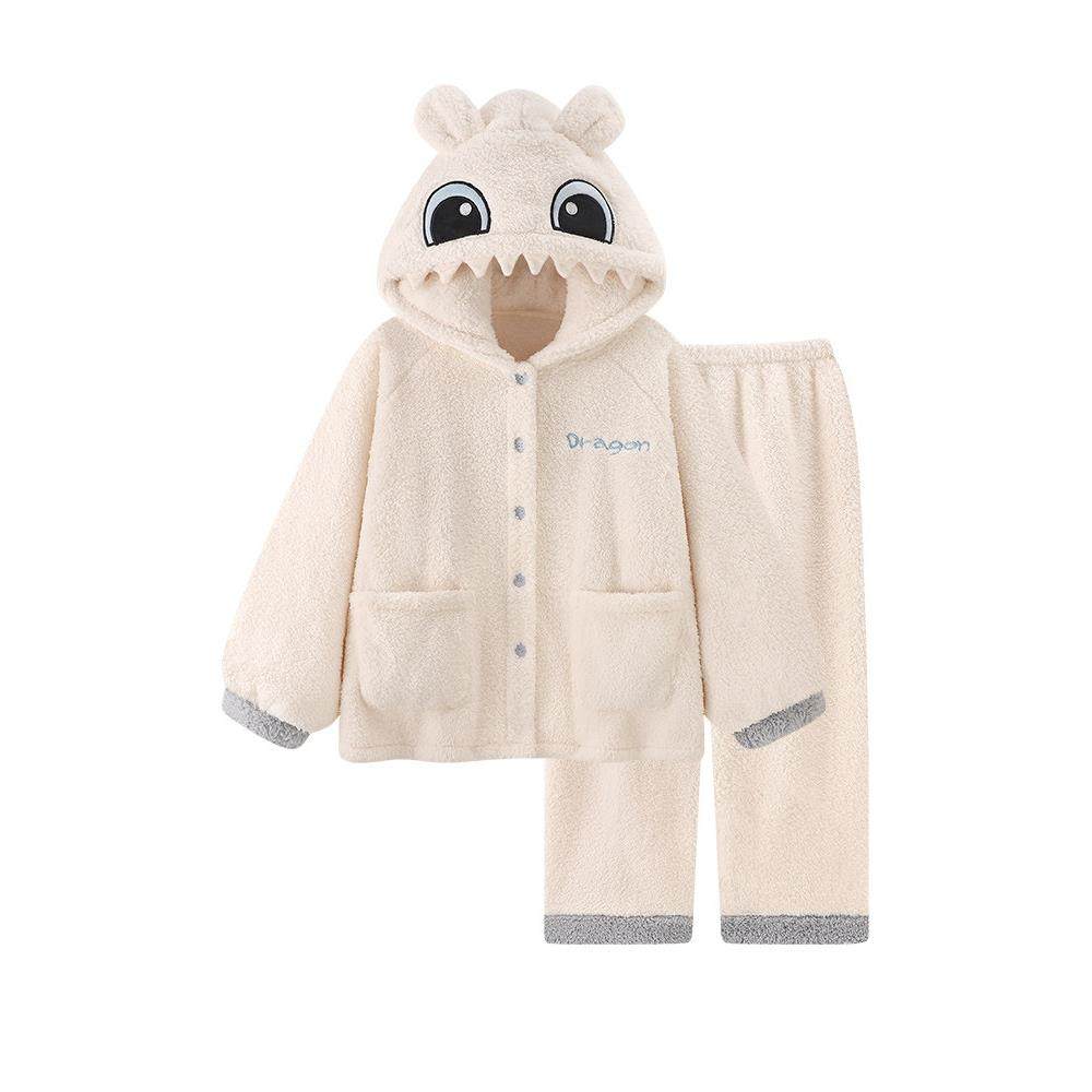 『无牙仔仔』情侣睡衣女款秋冬季保暖珊瑚绒加厚家居服连帽套装男,淘宝优惠券,粉丝福利购,淘宝优惠卷