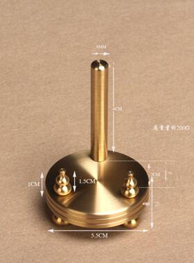 铜实心三脚架摆放纯铜饰品三脚架八卦镜葫芦文昌塔客厅小饰品