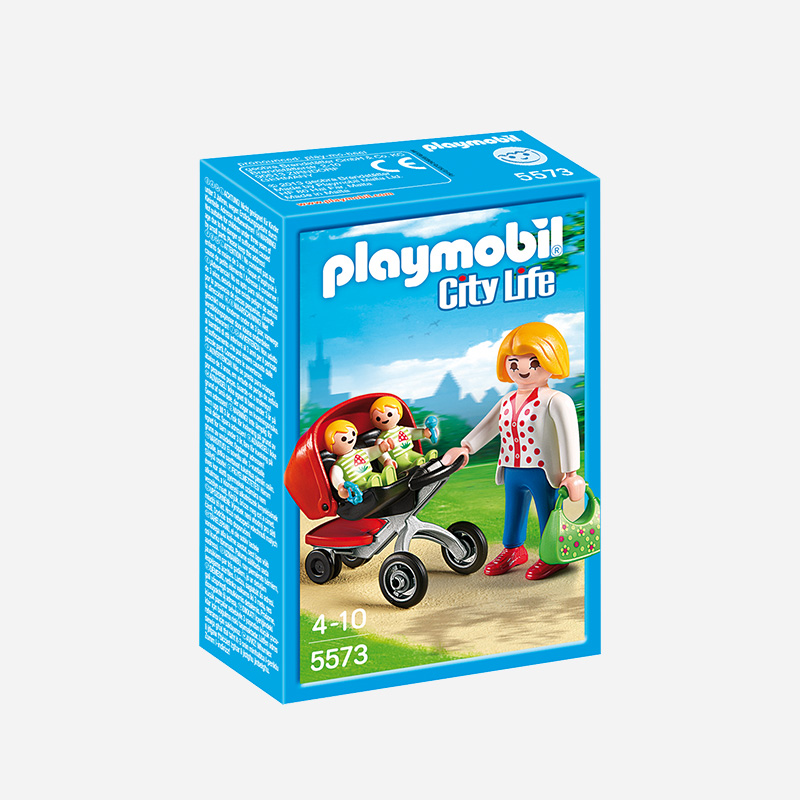 playmobil摩比世界儿童人偶玩具带着两个宝宝散步的妈妈5573 - 图3