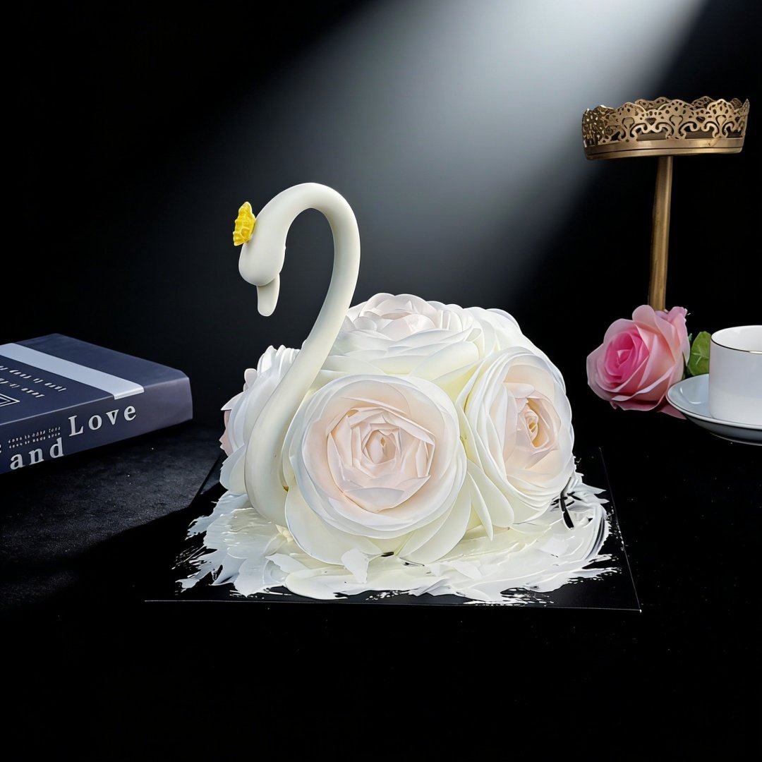 2026情人节女神巧克力天鹅蛋糕烘焙装饰蛋糕糯米纸花配件甜品简餐,淘宝优惠券,粉丝福利购,淘宝优惠卷