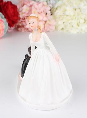 直销新款创意西式婚礼蛋糕人偶 逃不掉的新郎蛋糕摆件装饰品情人