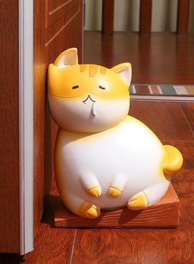 直销新款 ins风卡通可爱猫咪树脂门挡小猫阻门器创意家居桌面书挡