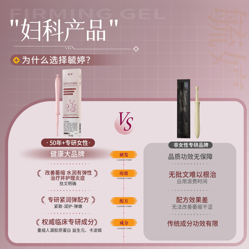 毓婷医用妇科凝胶私密紧致水润改善阴道松弛私处保养补水胶原蛋白