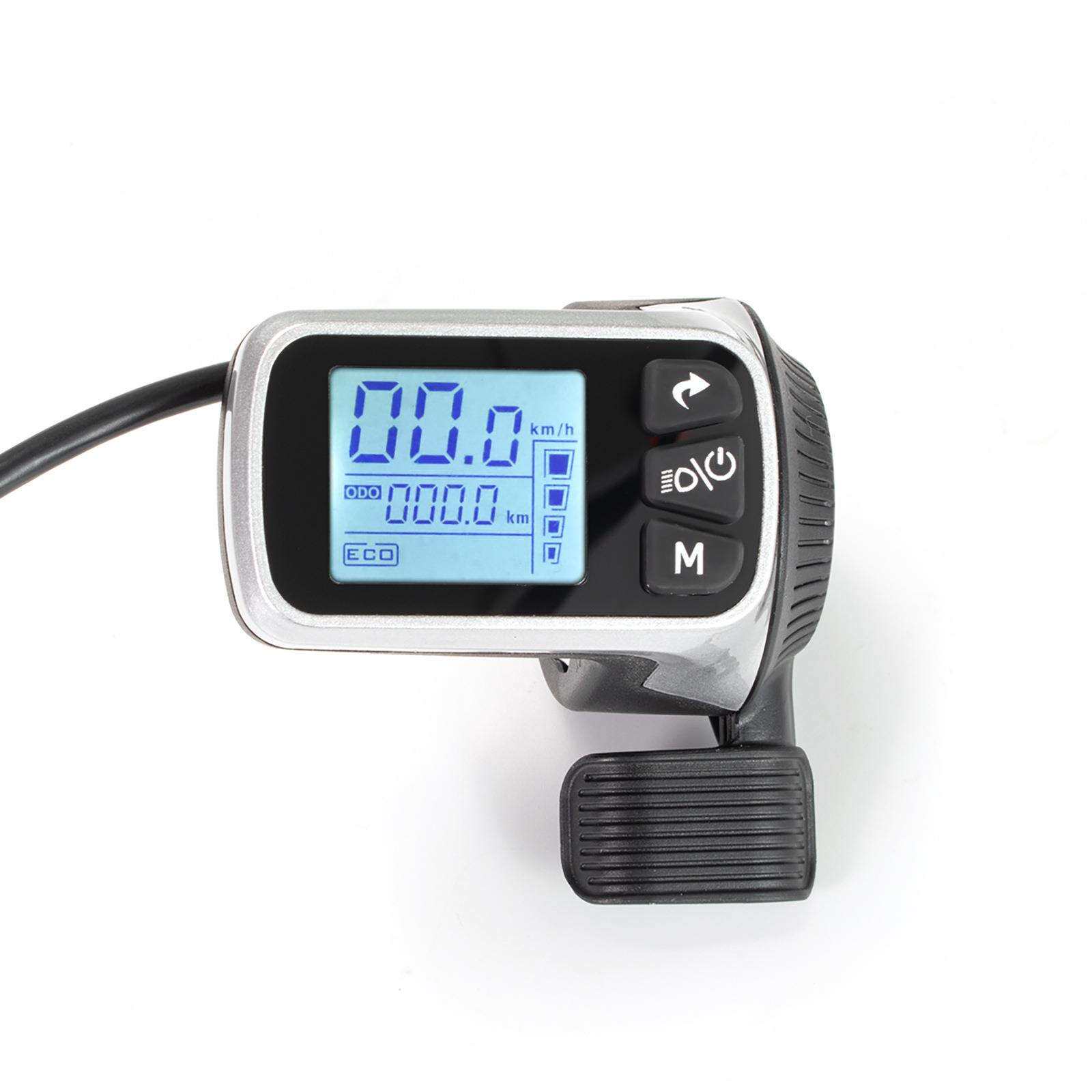 电动滑板车仪表控制器124DX24V-48V250W350W500W无刷控制器 - 图0