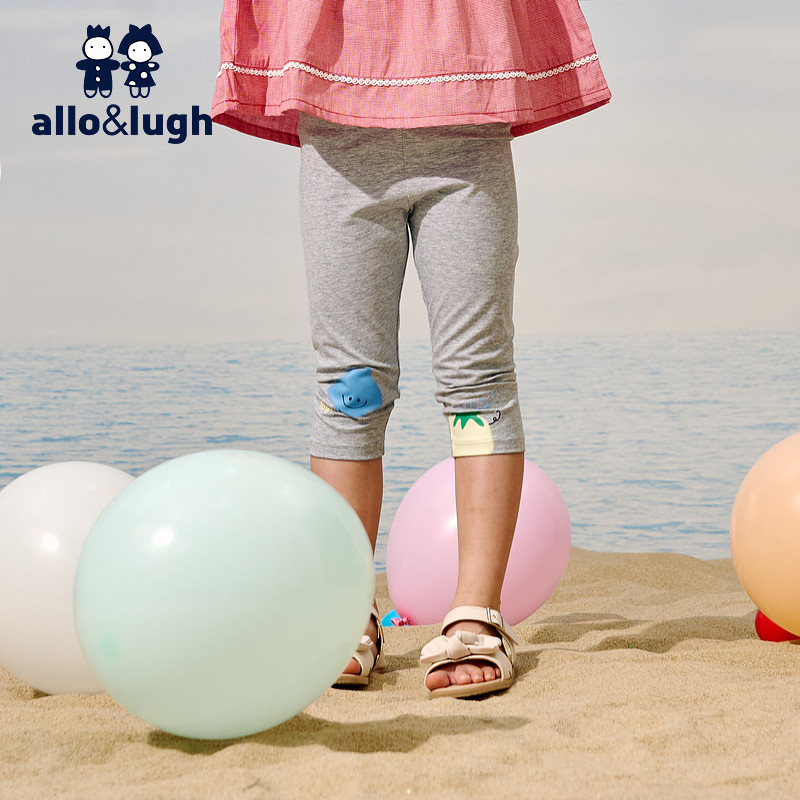 【美术馆】阿路和如25年夏新款女童休闲高弹打底裤七分裤长裤可爱,淘宝优惠券,粉丝福利购,淘宝优惠卷