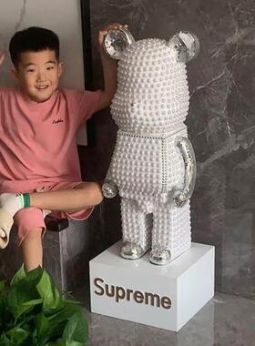 网红暴力熊存钱罐客厅落地大装饰品入口沙发电视柜装饰乔迁礼物