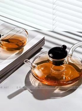 现代亚克力透明托盘家居玻璃花器组合样板房飘窗黑色N形托盘摆件