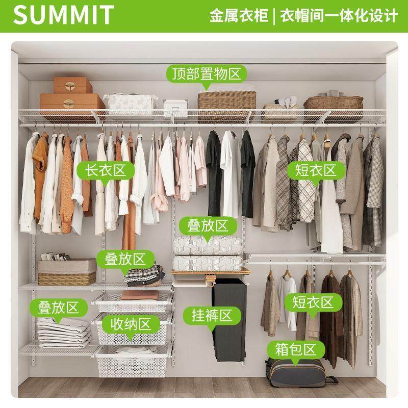 舒米特金属衣柜砌墙衣帽间自制全屋定制步入式衣柜框架独立衣柜,淘宝优惠券,粉丝福利购,淘宝优惠卷