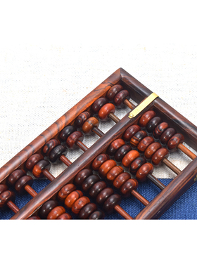 中国传统文化摆件红木算盘珠算文化送客户老外开业送礼名族风摆件