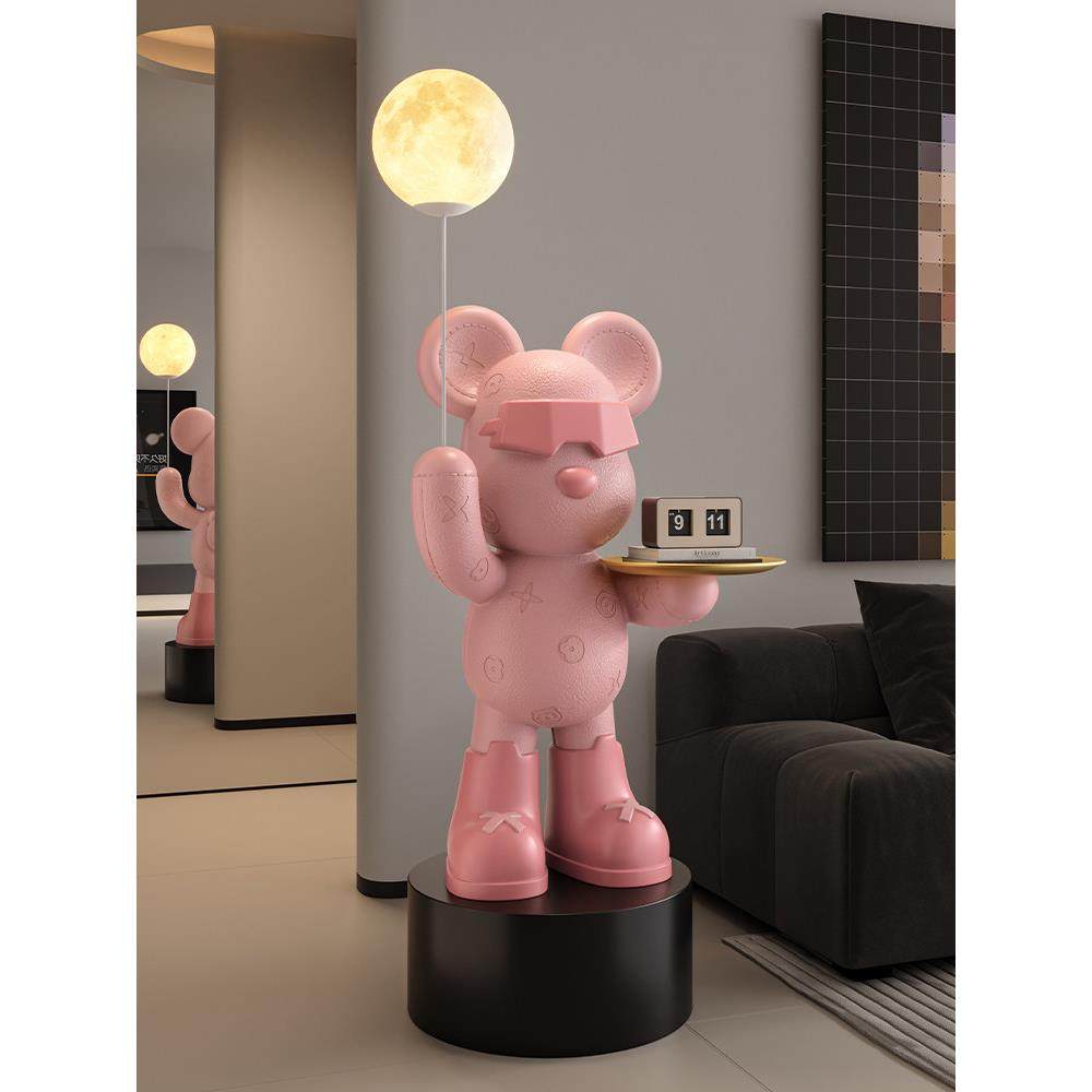 暴力熊客厅地板站立的装饰品旁边的电视柜大存钱罐家装乔迁礼物,淘宝优惠券,粉丝福利购,淘宝优惠卷