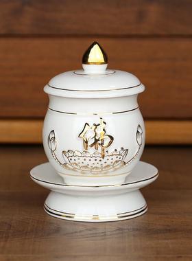 描金佛字供具系列供佛全套供奉套装佛具大全佛堂佛杯花瓶供盘香炉