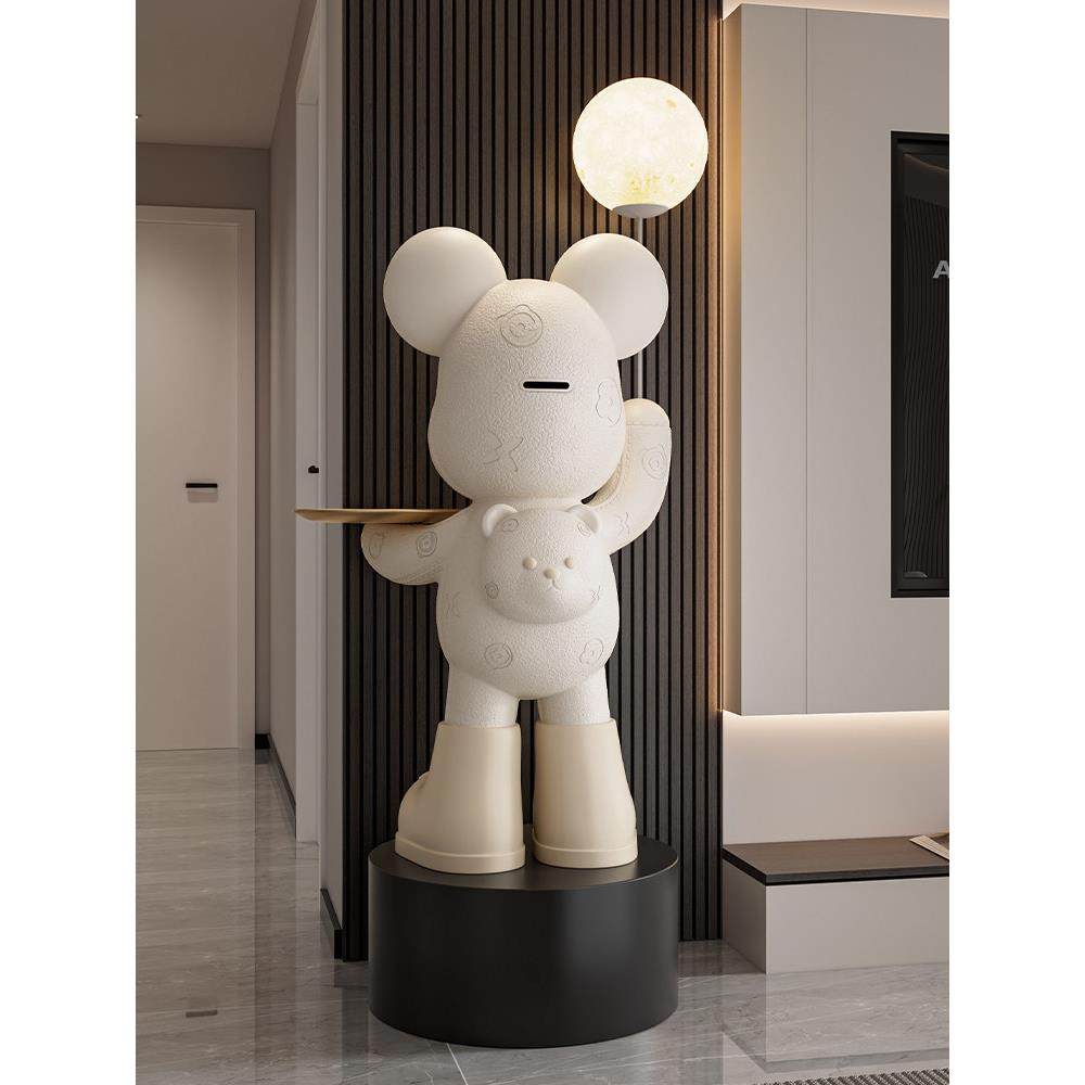 暴力熊客厅地板站立的装饰品旁边的电视柜大存钱罐家装乔迁礼物,淘宝优惠券,粉丝福利购,淘宝优惠卷