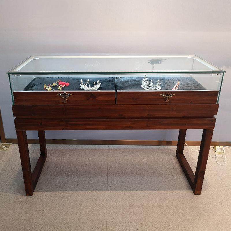 复古中式实木珠宝展示柜展厅展馆博物馆展柜古玩玉器翡翠玻璃展柜,淘宝优惠券,粉丝福利购,淘宝优惠卷