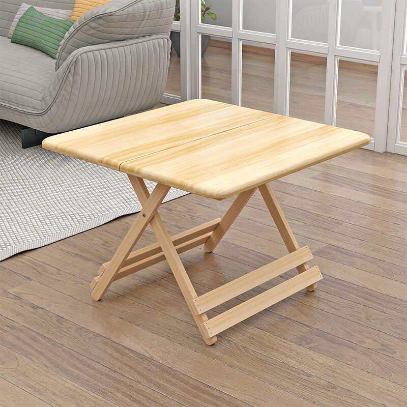 实木折叠桌便携式餐桌户外摆摊烧烤店专用简易桌吃饭家用学习方桌,淘宝优惠券,粉丝福利购,淘宝优惠卷