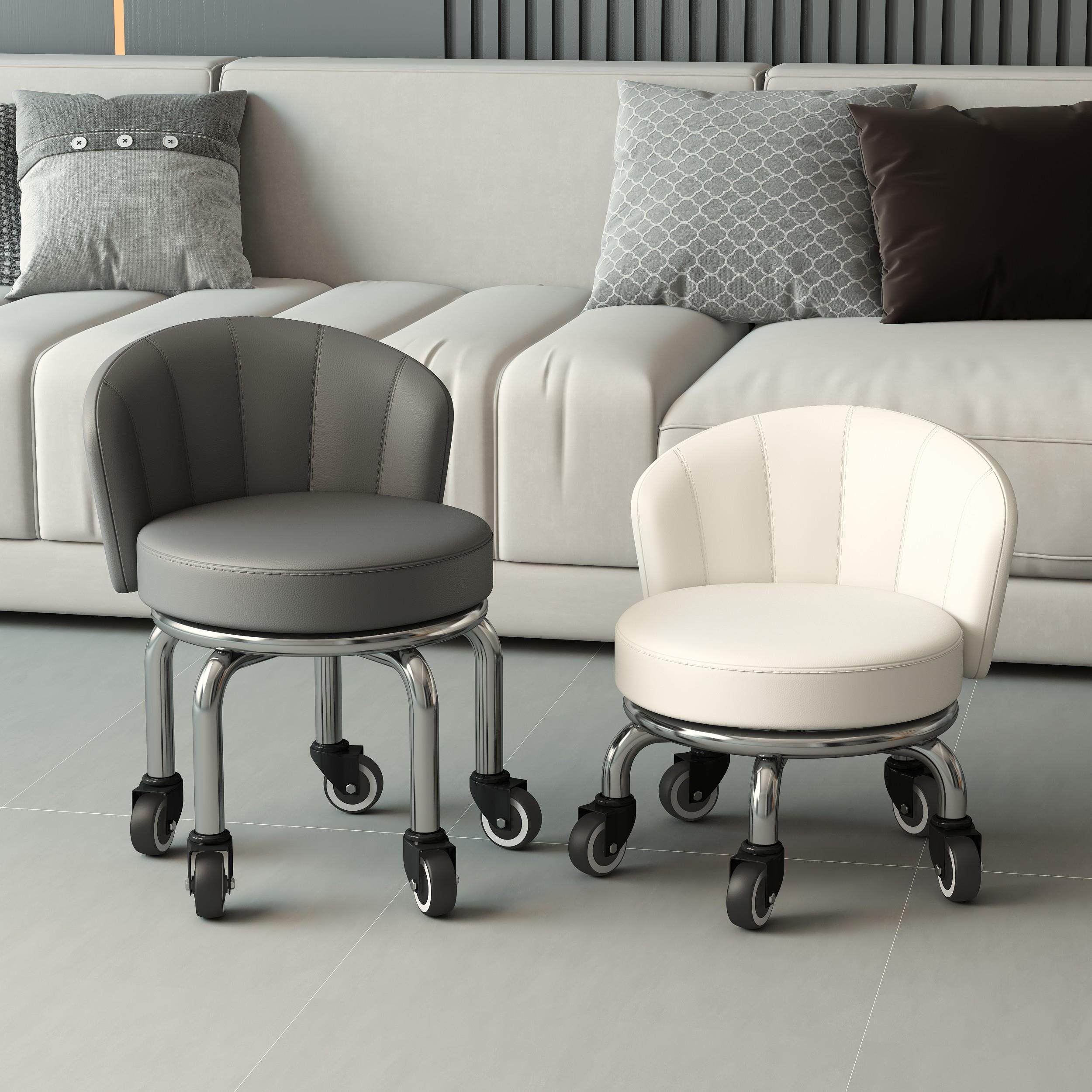 万向轮家用靠背小板凳滑轮矮凳圆凳美缝凳子移动凳子儿童学步凳,淘宝优惠券,粉丝福利购,淘宝优惠卷